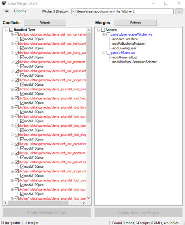 Script merger ведьмак 3 как пользоваться